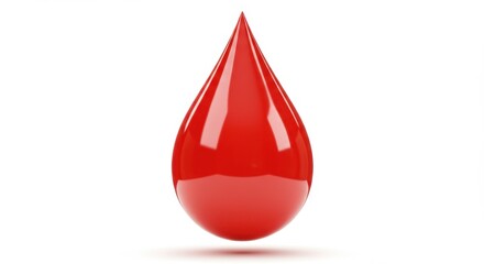 Obraz premium A Single Drop of Blood: Symbol of Life, Donation, and Health Care