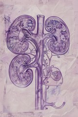 detailed anatomical drawing of human