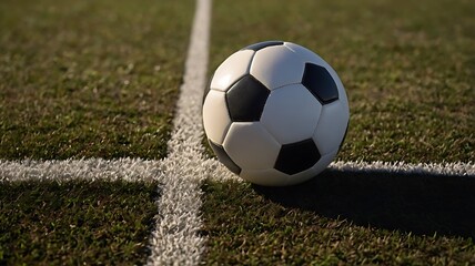 Soccer Ball on the Field A Classic Game Image