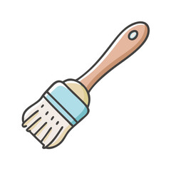 basting brush icon, basting brush vector illustration-simple illustration of basting brush, perfect for basting brush logos and icons