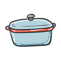 casserole dish icon, casserole dish vector illustration-simple illustration of casserole dish, perfect for casserole dish logos and icons