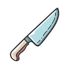 chef s knife icon, chef s knife vector illustration-simple illustration of chef s knife, perfect for chef s knife logos and icons