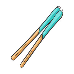 chopsticks icon, chopsticks vector illustration-simple illustration of chopsticks, perfect for chopsticks logos and icons