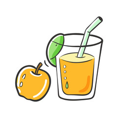 freshly squeezed juice icon, freshly squeezed juice vector illustration-simple illustration of freshly squeezed juice, perfect for freshly squeezed juice logos and icons