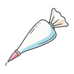 piping bag for icing icon, piping bag for icing vector illustration-simple illustration of piping bag for icing, perfect for piping bag for icing logos and icons