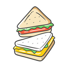 sandwich making icon, sandwich making vector illustration-simple illustration of sandwich making, perfect for sandwich making logos and icons