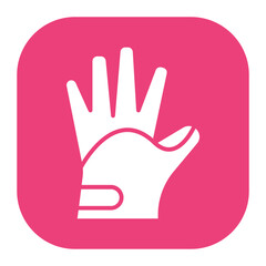 Obraz premium Bowling Glove Icon