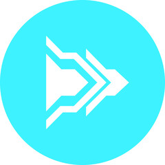 Futuristic Arrow Icon