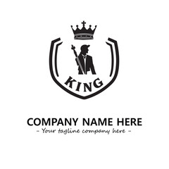 King logo company design vector illustration