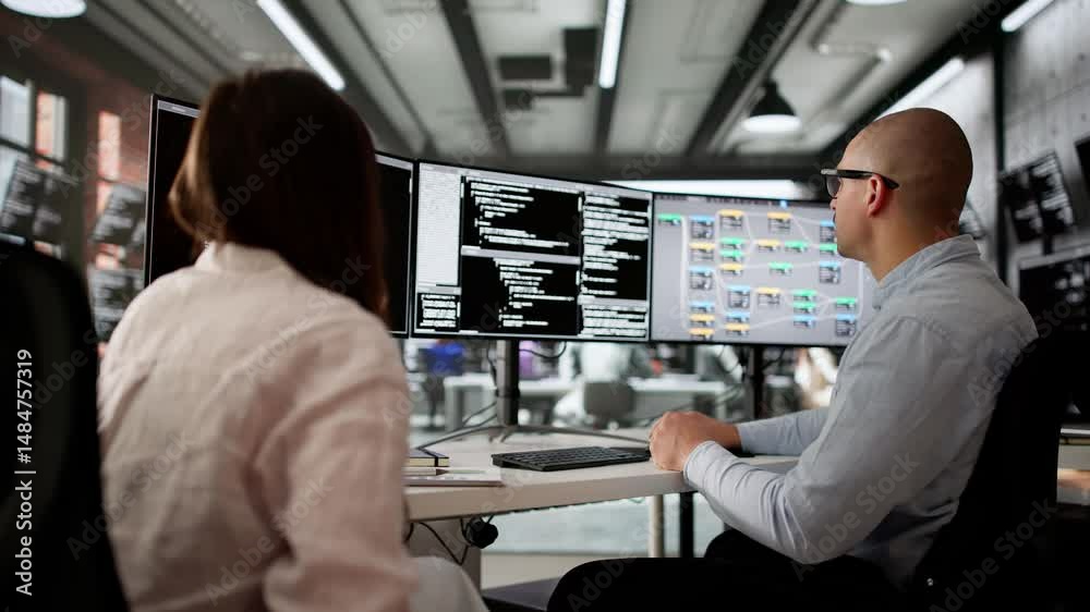 Poster Agile Software Developers Using Multiple Screens