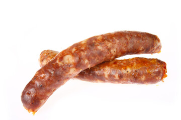 Sausages, isolated on a white background
