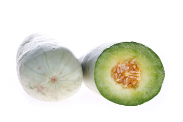 Melon on a white background