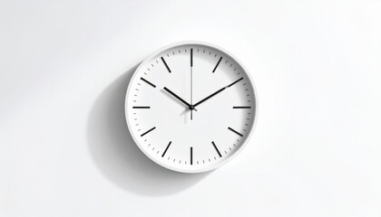 Modern wall clock design minimalist interior time management contemporary style close-up view clarity of function