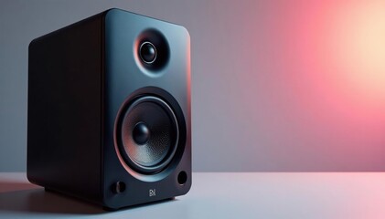 High-quality audio speakers, showcasing rich sound and sleek design , speakers, amplifier