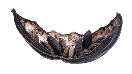 Fototapeta premium Dried seed pod holding seeds