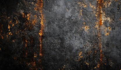 Textured, distressed surface with fiery streaks