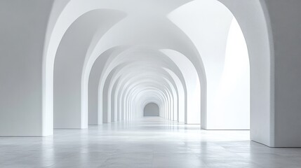 Fototapeta premium abstract minimalist architecture, empty, white and gray palette 