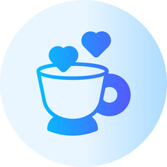 coffee cup gradient icon