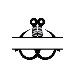 Double Hook Monogram Design