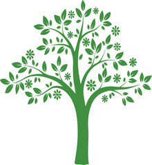 Elegant creative tree design of color