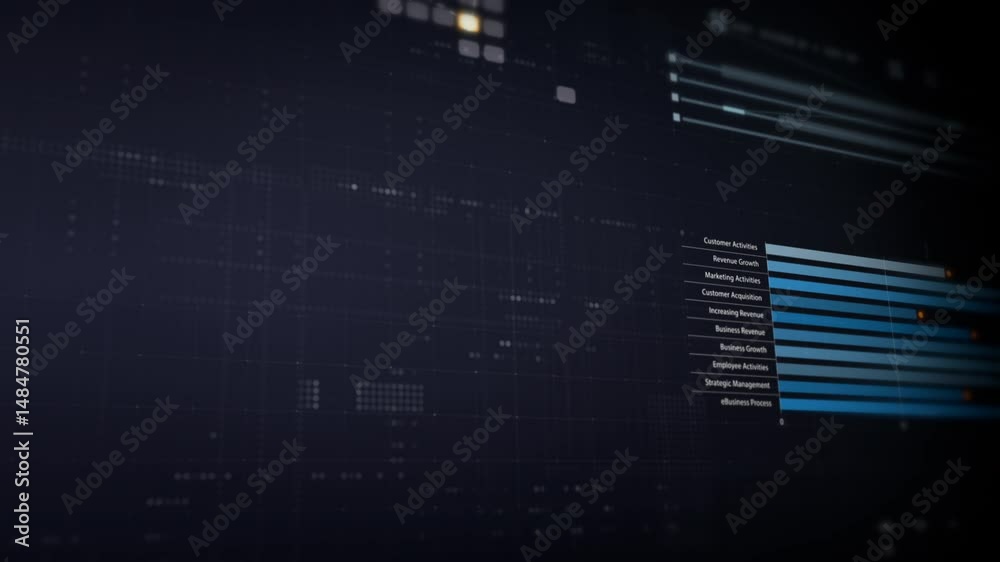 Aufkleber dynamic data visuals for business info graphics, animated charts, and data-driven insights for a bus