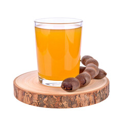 Freshly squeezed tamarind juice in glass