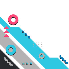 Obraz premium Abstract Geometric Corner