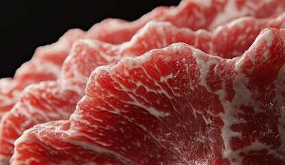 3D render of photorealistic marbled meat 