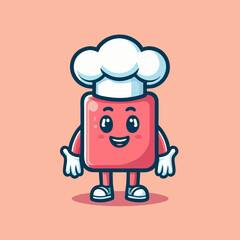 Mascot Chef editable premium cartoon for culinary kitchen restaurant logo vector dining food gourmet illustration character branding tasty cooking professional artwork animated face expression service