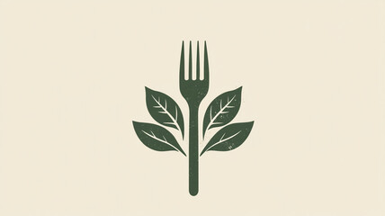 vector illustration of a fork