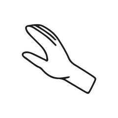 Hand drawn hand poses gesture cartoon design illustration