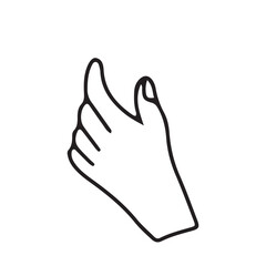 Hand drawn hand poses gesture cartoon design illustration