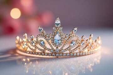 Sparkling bridal tiara, delicate design, perfect wedding accessory , marriage, wedding shop