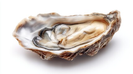 Raw Oyster on White Background Studio Shot is a premium-quality stock image ideal for use in lifestyle blogs, health content, promotional campaigns, and editorial publications.