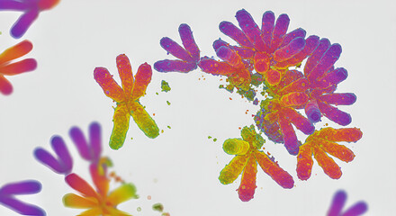 Fototapeta premium Prophase Stage of Mitosis Under Microscope