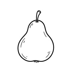 Simple Pear Outline