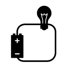 Simple electrical circuit diagram light bulb battery power electricity schematic physics science project