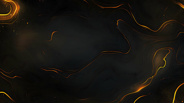 Abstract black and gold marble texture.  Luxurious elegant background design for digital art, websites, or print. Perfect for sophisticated branding and presentations.