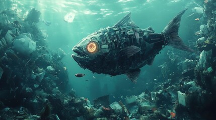 Cyborg Fish in a Polluted Ocean