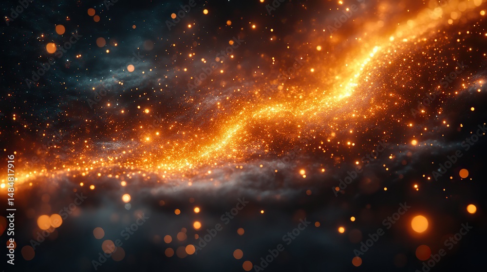 Wall mural quantum particles flicker in and out of existence, defying the conventional laws of physics in a sub