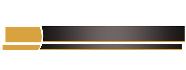 black lower third in modern  shape