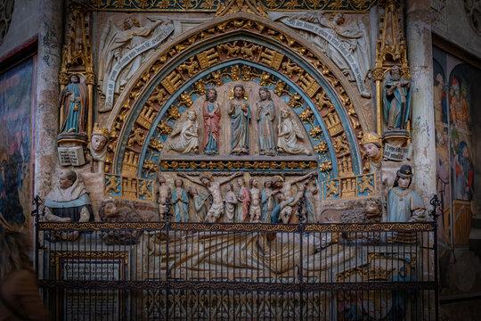 catedral gotica de Leon Castilla Espa&ntilde;a ejemplo de estilo gotico Esap&ntilde;ol