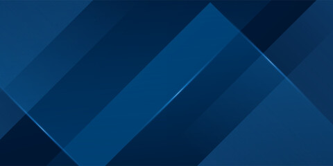 Fototapeta premium Abstract dark blue gradient background with geometric overlap design. Blue background with shadow and lights. Abstract background texture design, poster, banner blue background. Eps10 Vector