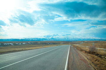 Beautiful view of snow covered mountain.