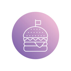 Hamburger icon vector stock illustration