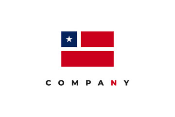 simple logo of usa or american flag