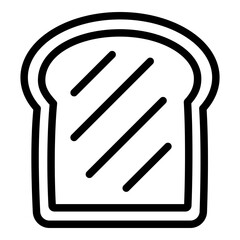 Toast icon. Vector line icon