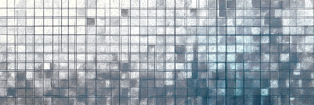 Modern, clean puzzle game board background with subtle grid and soft blue gradient. Slight metallic shine for a sleek, polished look. Perfect 800x800 px asset.