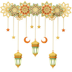3D Islamic lantern for ramadhan decoration