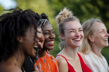 Women of Different Ages and Ethnicities Laughing Together